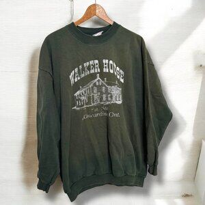 Kincardine Walker House Green Sweatshirt vintage with fading XL